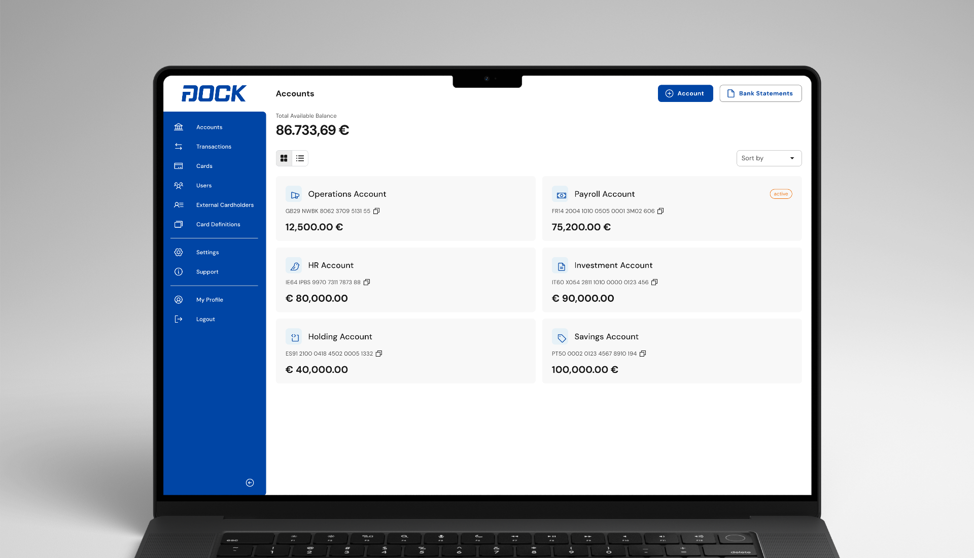 Dock Financial Fintech product interface screenshot 4