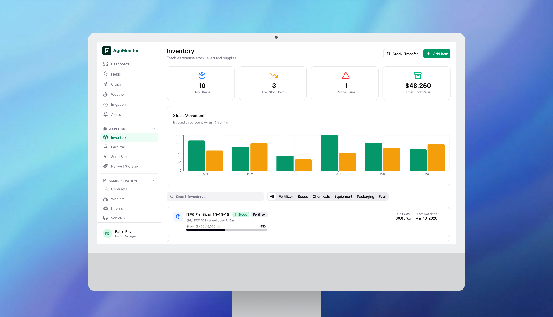 FarmAct UX/UI Design product interface screenshot 2