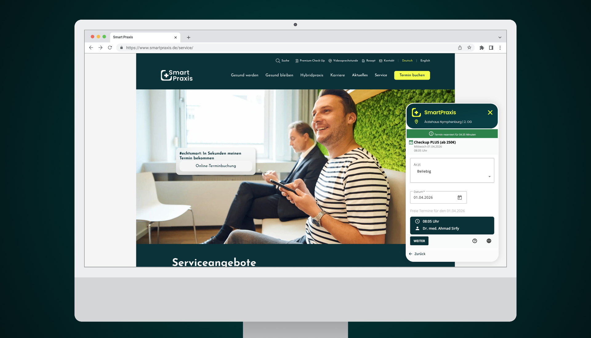 Smart Praxis Healthcare product interface screenshot 2