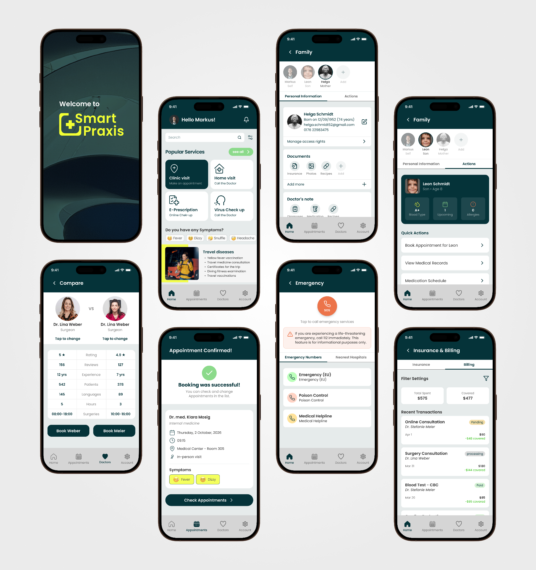 Smart Praxis Healthcare product interface screenshot 8